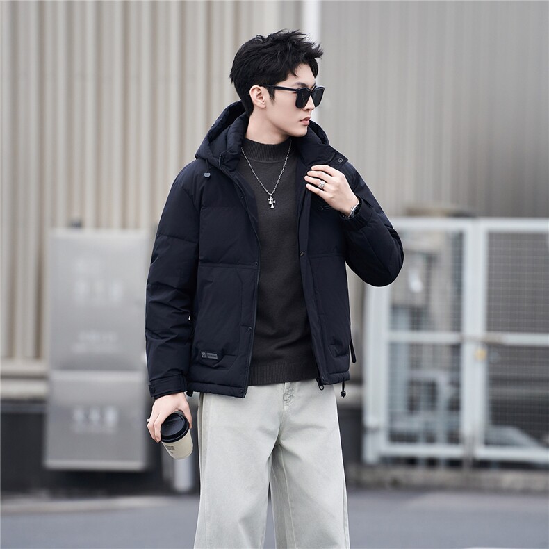 标50绒轻薄羽绒服男冬季2025新款可拆卸连帽外套A313-2601-P225图片