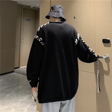 美式街头设计感圆领毛衣男慵懒风休闲针织衫MY9201P48，男装针织衫/毛衣，星座1116-2