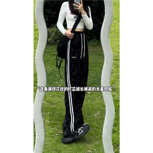 抖音品质秋季新款条纹灯芯绒宽松休闲裤B315-K24300-特p35控68