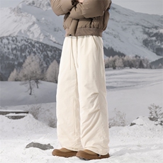 羽绒裤冬季保暖滑雪裤户外情侣款宽松休闲裤5D2131-TP95188，男装棉裤，电商A102