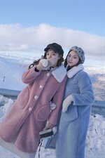 大货！高点击皮毛一体浙宝163-2005，女装棉衣/棉服，拾菱