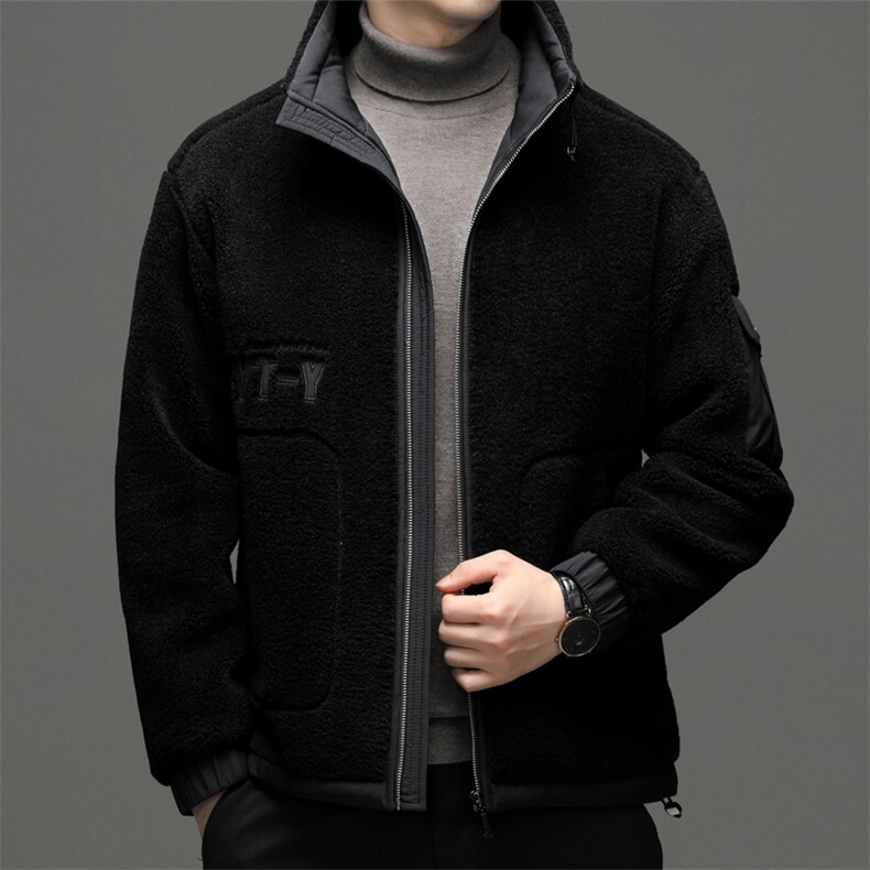 冬季新款中年男士立领休闲颗粒绒羽绒服爸爸装厚款保暖白鸭绒外套,男装羽绒服,电商B212（原钱塘6029）