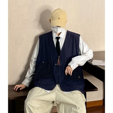青春流行标准骑兵斜马甲HM35P35，男装背心/马甲，星座1116-2