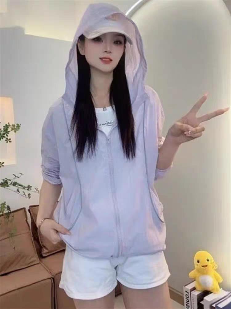 2025年夏季薄款修身型休闲开衫防晒衬衣,女装衬衫,翩雅女装供货