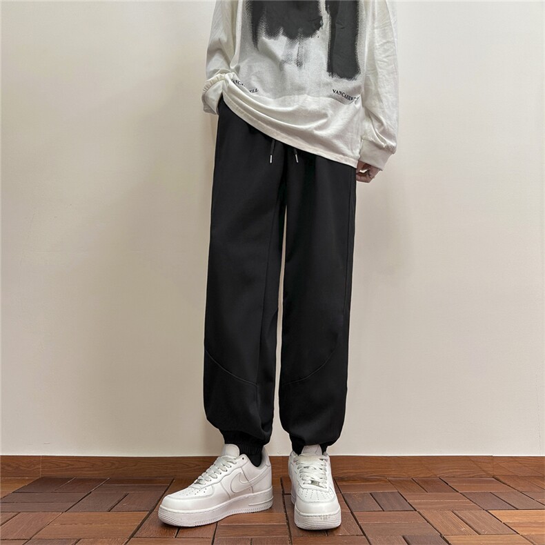 k1067-p35-限价49.9现货港风中性大码卫裤束脚,男装休闲裤,星座116