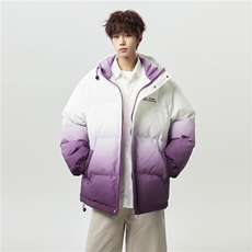 XZ-230-1MY701男模无影墙轻奢百搭扎染渐变休闲连帽棉服P118控158，男装棉衣，星座230-1