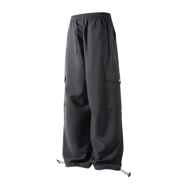 冰丝工装口袋可束脚休闲裤K042立体92%聚酯纤维8%氨纶(S-2XL)TP27,男装休闲裤,电商A088