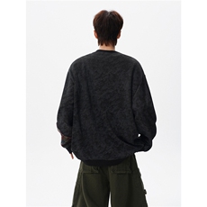 现货WY10169-特P50新中式重磅圆领拼接长袖套头上衣大码卫衣外套，女装短外套，电商A059