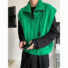 韩系拉链马甲情侣无袖坎肩毛衣背心潮T618-P68，男装背心/马甲，星座1501