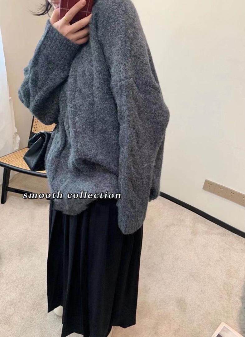 羊毛超厚实毛衣，女装针织衫/毛衣，SMOOTH
