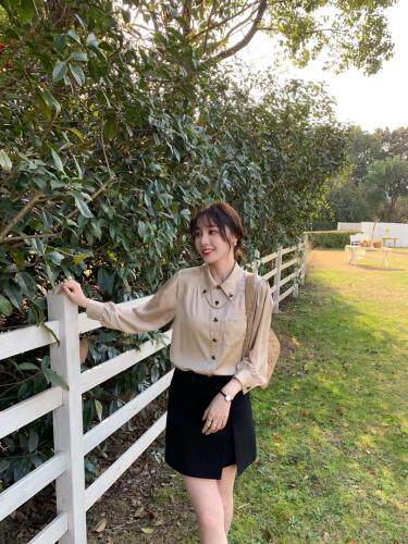 《现货》气质款衬衫仿真丝面料，女装衬衫，CL.chuling