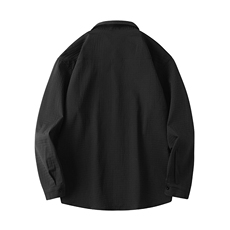 25年春季泡泡格衬衫长袖大码宽松落肩现货DS-C323-1-2313-特批45，男装衬衫，电商C323-1