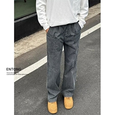 【网图现货】美式复古多口袋工装裤男直筒水洗宽松休闲K964/P55，男装休闲裤，星座205-3