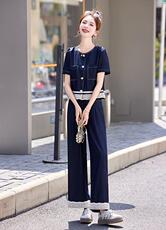2025年夏装新款时尚潮流牛仔套装，女装套装/套裙，姿萝菲