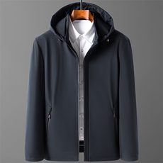 爸爸棉服连帽外套棉衣2023秋新款中老年男装冬季棉袄C2117-P160，男装棉衣，电商B212（原钱塘6029）