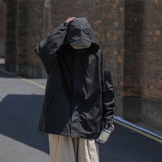 冲锋衣夹克男士韩版潮流连帽宽松2024秋季新款ins外套W5869-P53，男装夹克，星座412-2