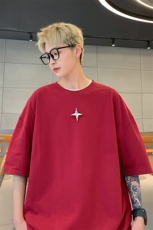 港风可拆卸四芒星多色短袖T恤男DT77783P16块特价：供抖音视频，男装T恤，星座227-7