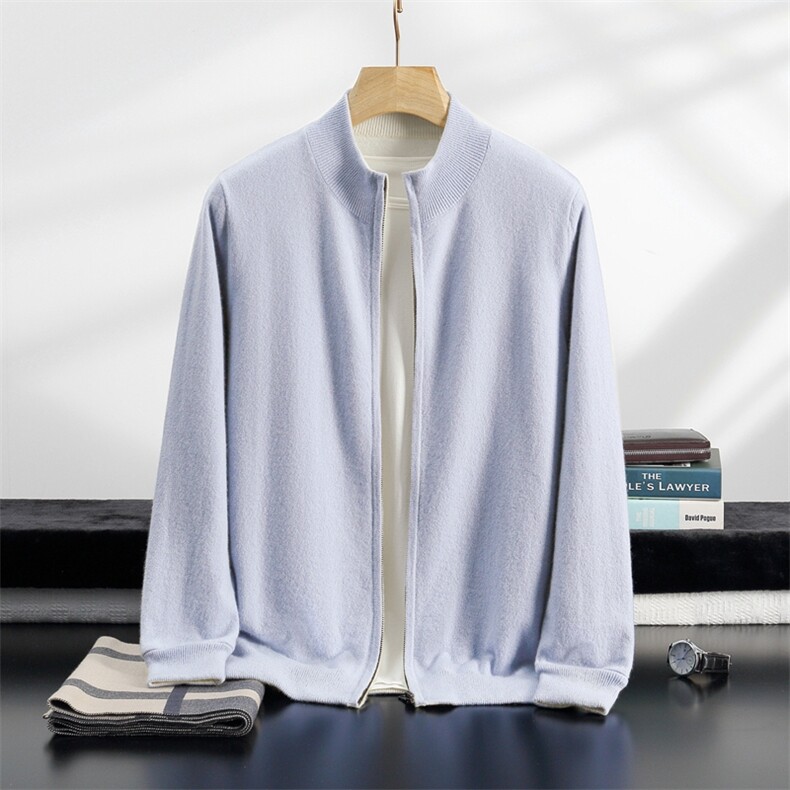 2024秋冬新款35%羊绒男士双层加厚双面穿羊绒开衫男装，男装羊绒套衫，雪贝坊一店