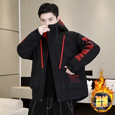 高品质男式加绒加厚夹克男时尚潮流加厚棉衣男外套MY1689-P83，男装夹克，星座310B-3