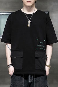 TX206-P32 大码 大码男士多口袋纯棉T恤上衣男图片