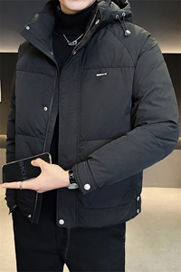 标50绒 店主风2025新款男士短款连帽羽绒服外套 B338-9821-P225图片