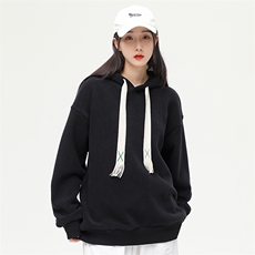 奥粒绒外套基础纯色休闲百搭连帽抽绳卫衣男女同款EY-3663-P85，女装短外套，电商B306