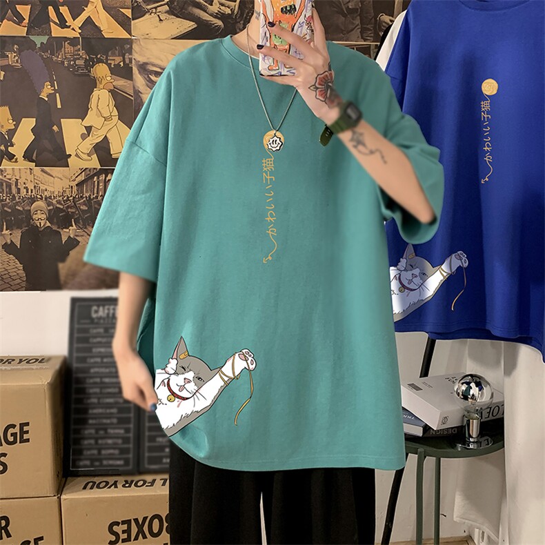 DX17013-P20纯短袖t恤男大码半袖打底衫宽松体恤衫港风,男装T恤,电商A040