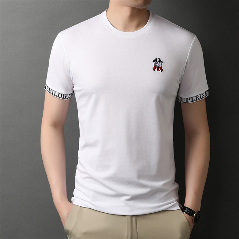 父亲衣服夏季爸爸装短袖T恤男新款中老年男装上衣中年男士薄款,男装T恤,电商B212（原钱塘6029）