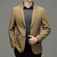 中年男士休闲西装单西春秋新款男装潮流西服商务外套JZ2316-P170，男装西服，星座1105-3