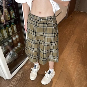 美式复古撞色格子夏季新款休闲短裤 GDK24 P40图片