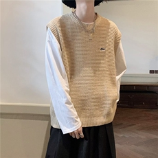 原宿秋季纯色马甲男百搭潮新款背心毛衣R0127P36，男装背心/马甲，星座1116-2