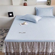 大方豆床单-蓝