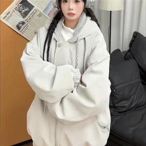 现货高品质美式高街重磅座山雕连帽pu皮棉衣男女加厚毛毛绒冬外套图片