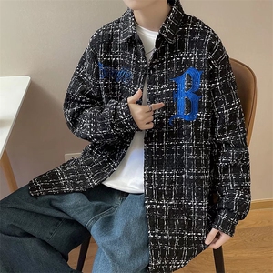 长袖衬衫男港风日系韩版潮流帅气衬衣SY107P45图片