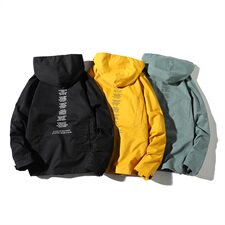 709-JK32-P9520秋款港风大口袋工装外套情侣宽松连帽夹克，男装夹克，星座709