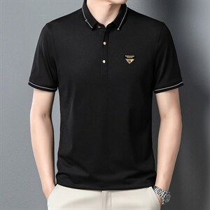polo衫短袖男夏季潮牌2023新款半袖上衣宽松翻领t恤男图片