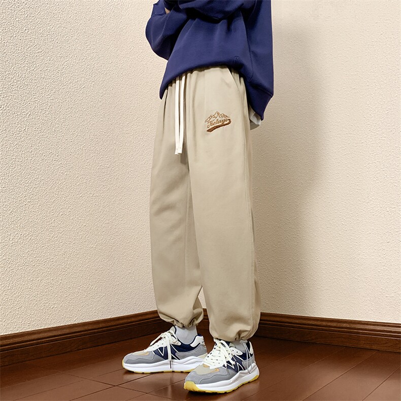 2024秋冬新款 cityboy 字母刺绣宽松抽绳束脚休闲裤 K242-P50图片