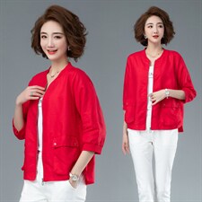2021年夏季件长袖短款修身显瘦年轻短外套，女装短外套，余墨