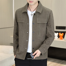 秋冬夹克男潮牌时尚衣服青年百搭纽扣外套J8322P100，男装夹克，星座914