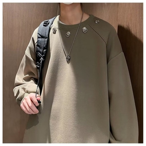 F37-P36 美式高街设计感小众卫衣男2024春季潮牌hiphop宽松上衣图片