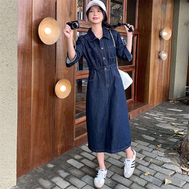 新款现货主推牛仔连衣裙9871-P135-K188,女装连衣裙,2C129