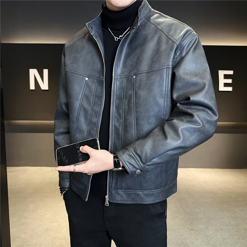 标50绒羽绒服男冬季2025新款皮衣外套7天后出货A313-8875-P205,男装皮衣,电商A313