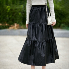 2025年秋季A型时尚百搭通勤简约休闲半身裙，女装半身裙，朝贺羊绒