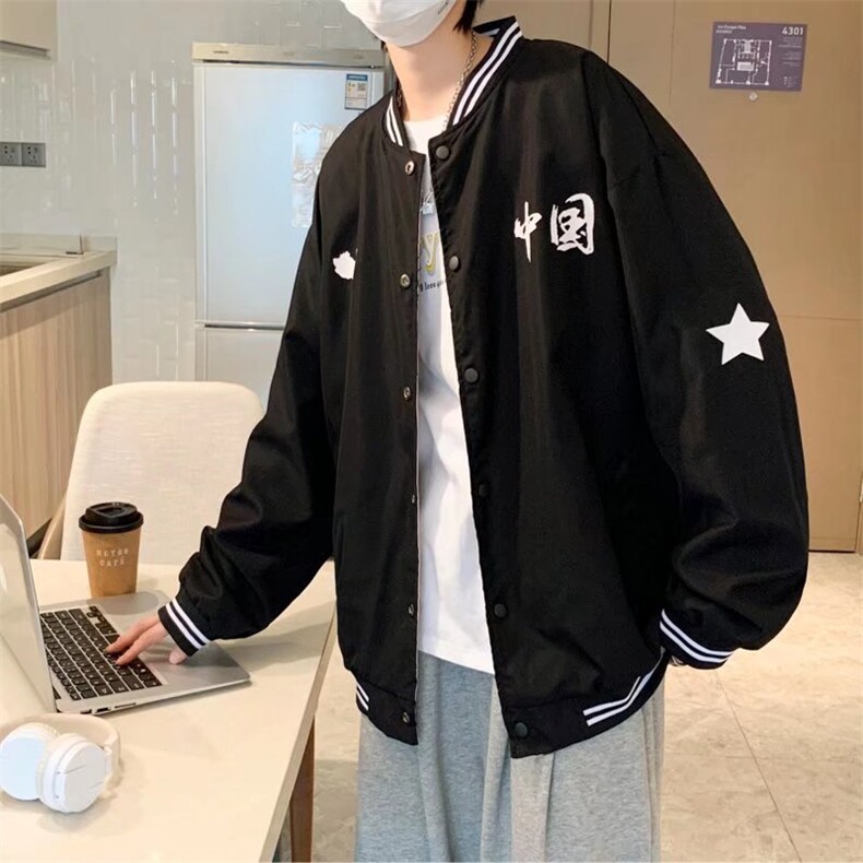 潮流夹克潮男春季双面穿夹克J032P60图片
