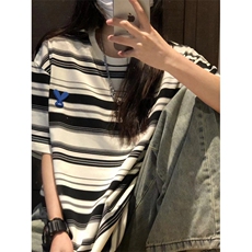 ootd少年感条纹短袖T恤TTH0012-批价4260，男装T恤，星座1005-1
