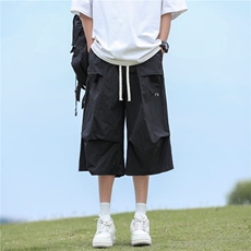 夏季薄款沙滩男短裤7分凉感透气速干休闲马裤男KP13，男装牛仔裤，星座1116A-1（原606A）