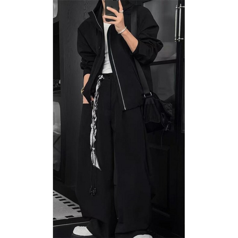 网图-美式中性风户外运动冲锋衣连帽工装9135-P38，男装夹克，电商B380（原B361）