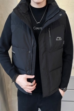 短款立领羽绒马甲男休闲日系面包服保暖外套马甲背心M9823-P100，男装背心/马甲，电商A237