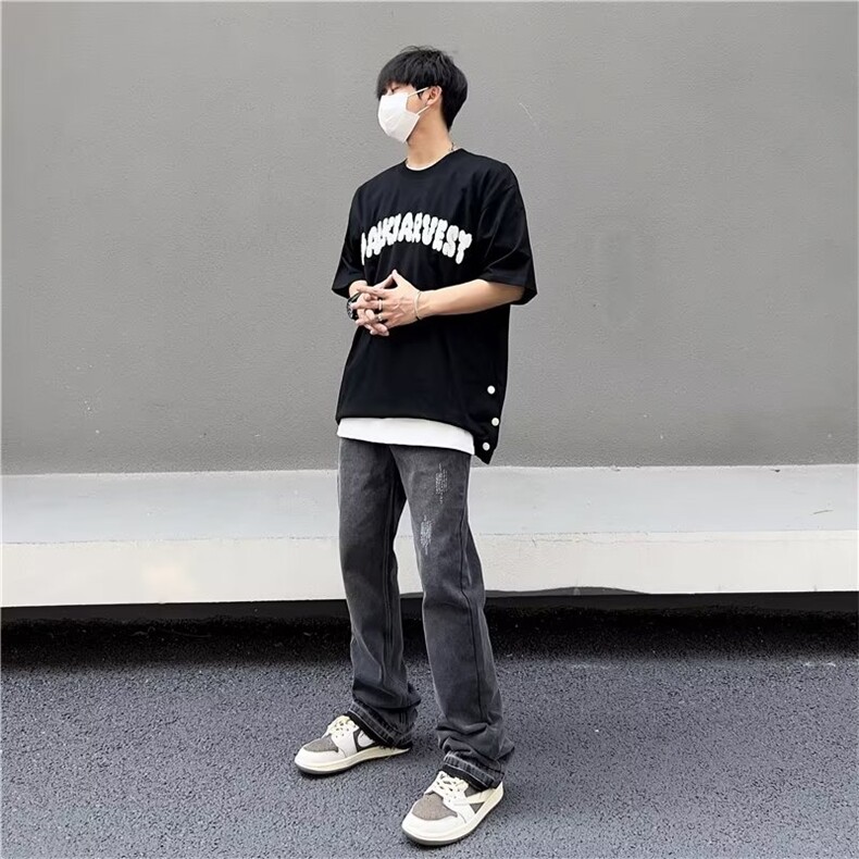 中低腰时尚潮牌青春流行休闲裤哈伦裤日系新款长裤TK1644-P45,男装休闲裤,星座1109-3