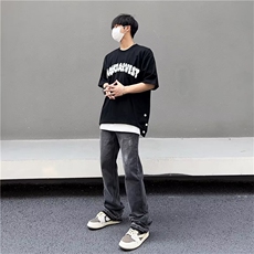 中低腰时尚潮牌青春流行休闲裤哈伦裤日系新款长裤TK1644-P45，男装休闲裤，星座1109-3